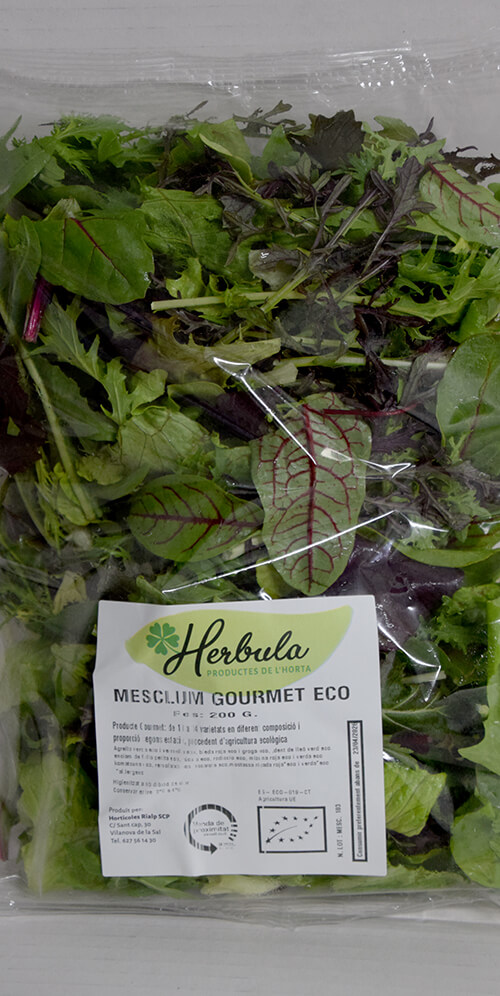 Mesclum ecològic a la carta